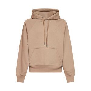 Ami Paris Men Beige Loopback Jersey Ami De Cœur Embossed Hoodie